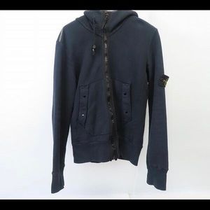 Stone island navy hoodie